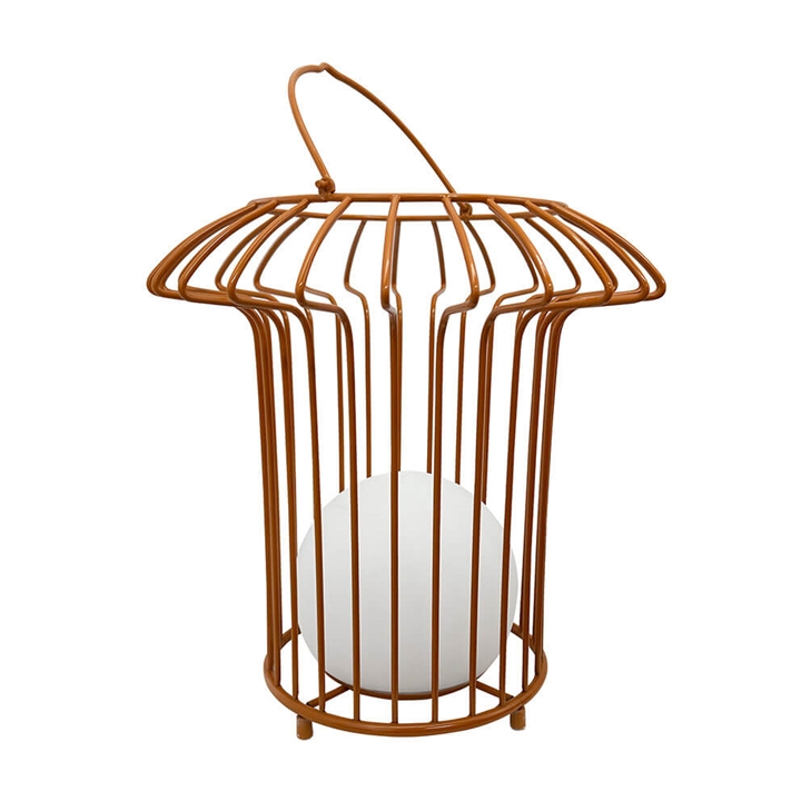 Basket udendørs batterilampe, terracotta